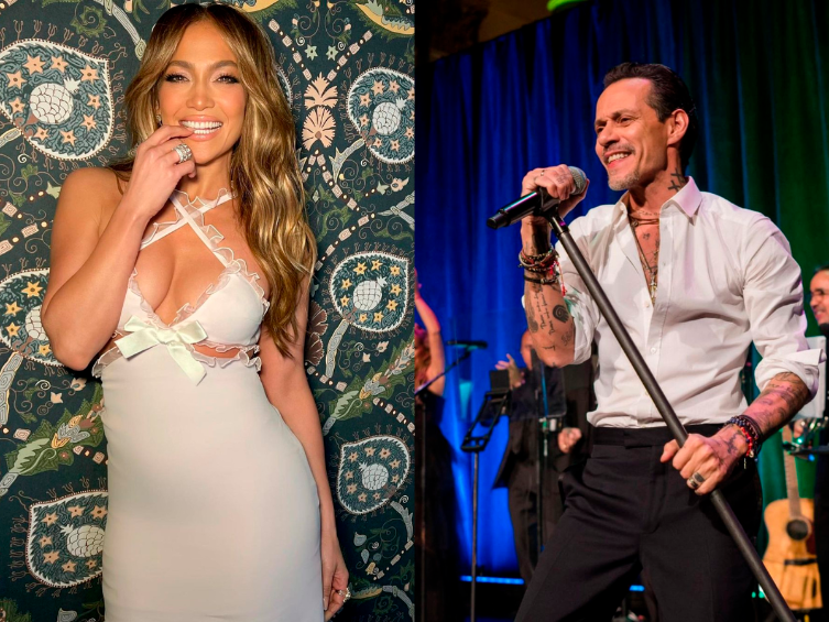 La actriz y cantante JLo y el salsero Marc Anthony duraron 7 años casados y tuvieron 2 hijos mellizos: Emme Maribel y Maximilian David. FOTO: REDES SOCIALES