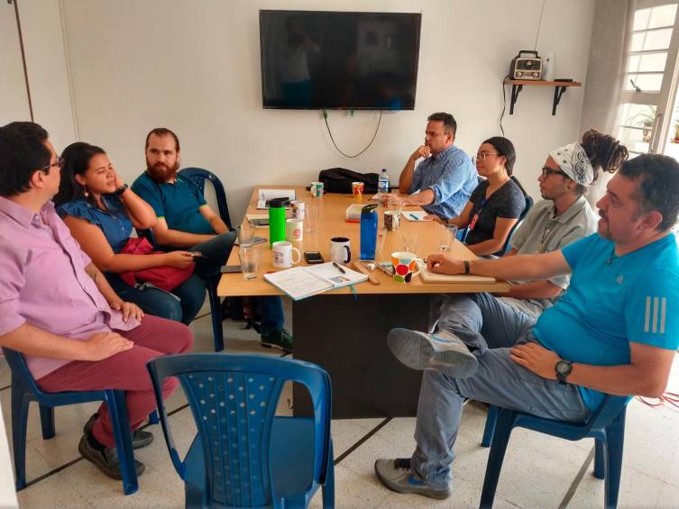 Encuentro en la articulación de Comunicracia y Sinco, en 2020. FOTO Cortesía