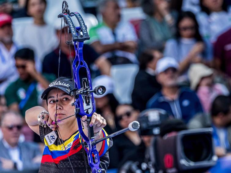 Sara López sumo tres oros en los Juegos Suramericanos de Argentina. FOTO: GETTY