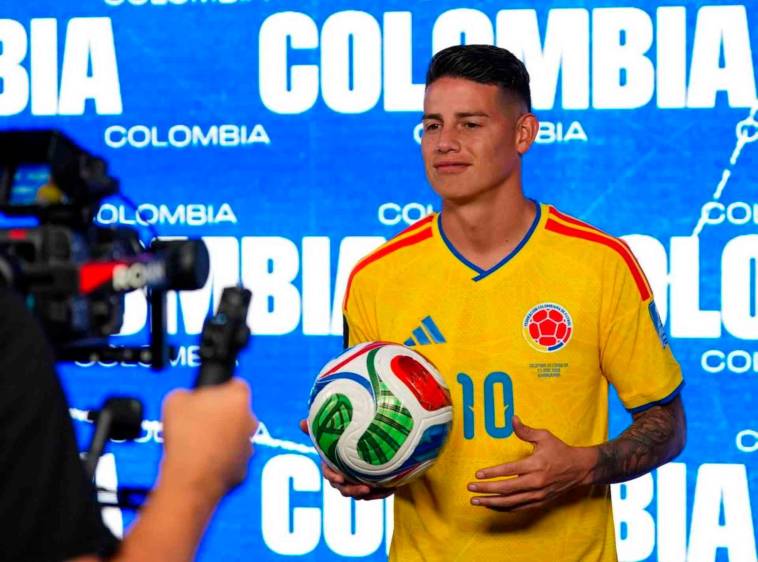 James Rodríguez, capitán de Colombia, está listo para el debut en el Mundial de Norteamérica, su tercera cita en la máxima competencia del fútbol internacional. FOTO CORTESÍA FCF