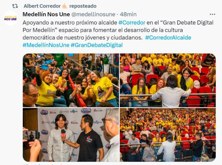 Se gritaron de todo: Felipe Vélez y Albert Corredor se agarraron en debate a la Alcaldía de Medellín