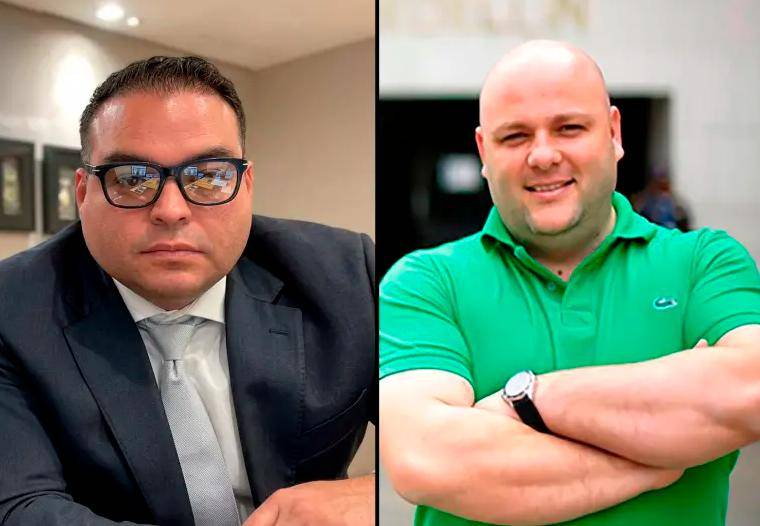 Sebastián Ortega y Miguel Quintero, imputados por presunta corrupción en el Área Metropolitana. FOTOS: EL COLOMBIANO
