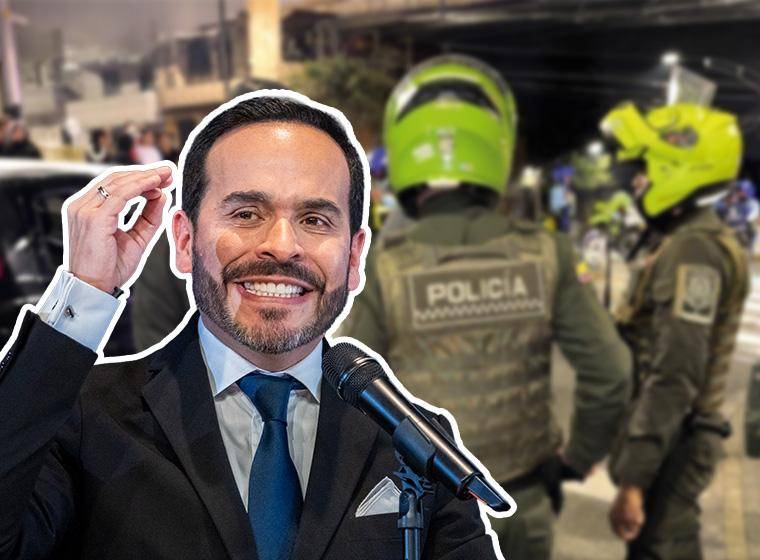 Abelardo De la Espriella implementará el “Bloque de Defensa para la Seguridad” en Medellín y otras ciudades principales. Fotos: Policía y Colprensa