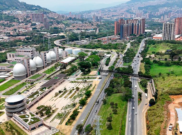 Sector en el que se proyecta el intercambio vial de La Seca. FOTO Alcaldía de Bello y Área Metropolitana