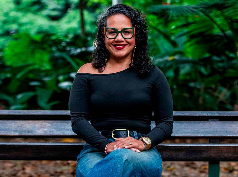 Isis Espitia, cofundadora de EatCloud, cuenta que la comida recolectada cubre apenas el 10 % mensual de fundaciones inscritas, por lo que anima otras entidades a unirse. FOTO Julio César Herrera.