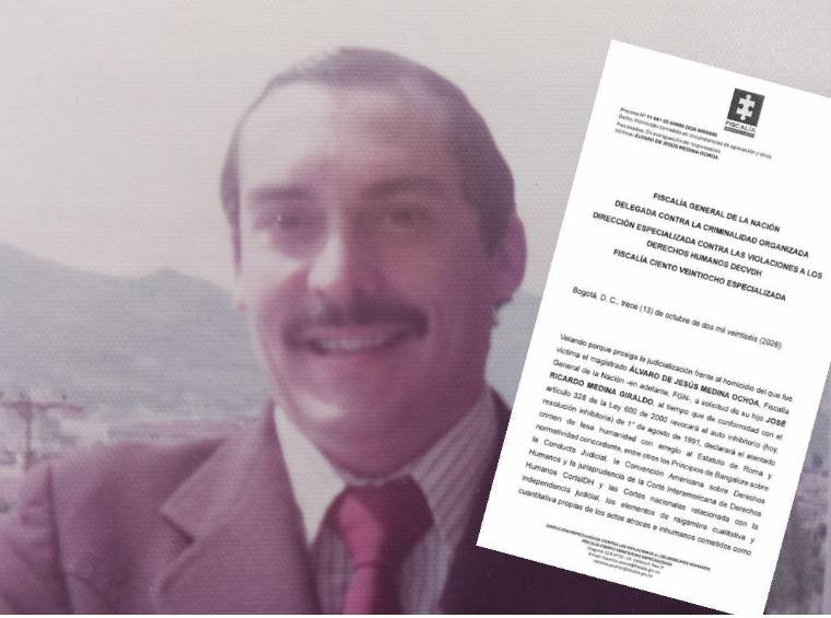 El magistrado Álvaro de Jesús Medina Ochoa fue asesinado por sicarios del cartel de Medellín en 1985. FOTO: ARCHIVO EL COLOMBIANO.