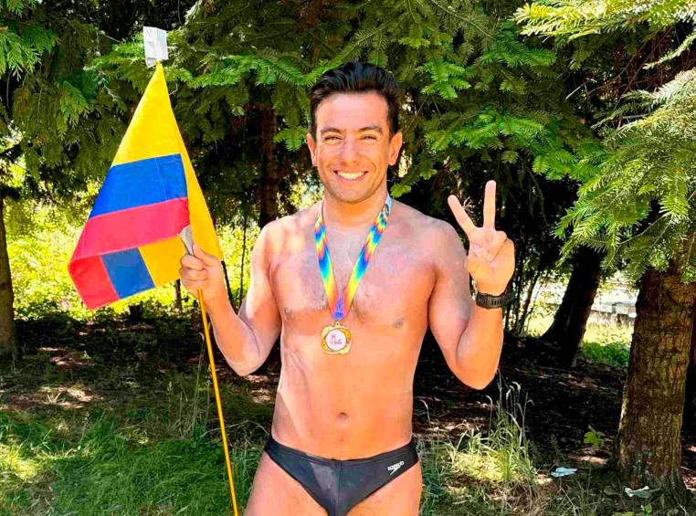 Jorge Iván del Valle lo hizo de nuevo: esta vez, cruzó el exigente Portland Bridge Swim en Estados Unidos 