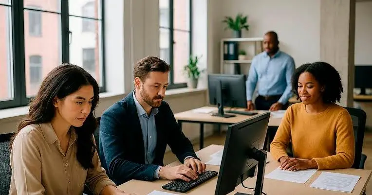 Las empresas están reprogramando turnos y ajustando procesos para cumplir con la reducción gradual de la jornada laboral. FOTO HECHA CON IA