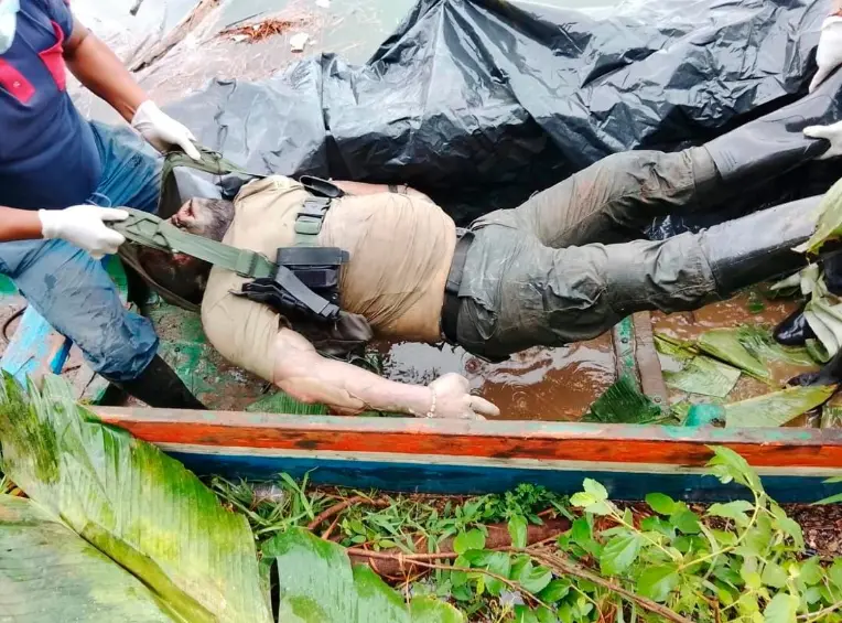 El cadáver de “Gonzalito” fue recuperado por indígenas del cauce de un río de Tierralta, Córdoba. FOTO: CORTESÍA.