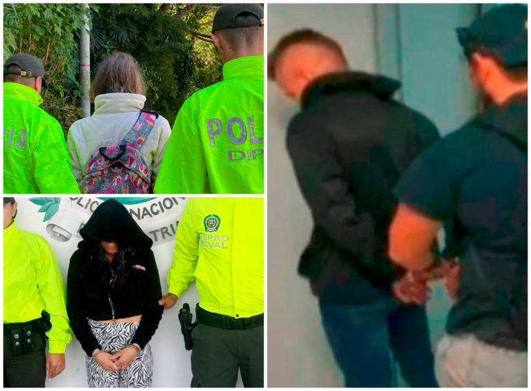Las dos mujeres fueron capturadas luego de que se abriera una investigación tras la captura del extranjero Stefan Andrés Correa, en Miami. FOTOS Cortesía Meval y Tomada de Noticias Caracol