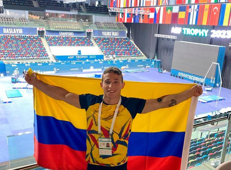 Dilan Jiménez, de 24 años, ya empezó la lucha por clasificar a los Olímpicos. FOTO CORTESÍA LAG