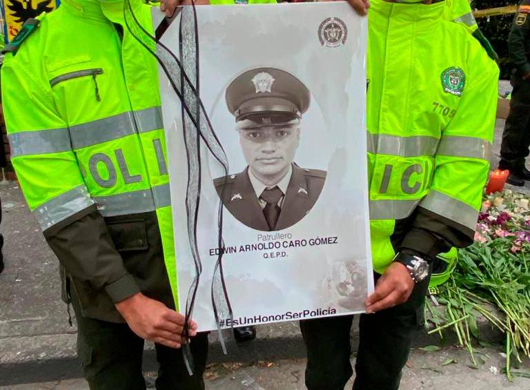 Patrullero asesinado en Bogotá era paisa y tenía 5 meses de servicio