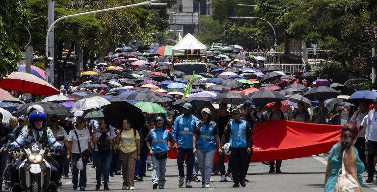 La primera concentración está programada para las 10:00 a. m. en la sede de la Asociación de Institutores de Antioquia (Adida). FOTO Camilo Suárez. 