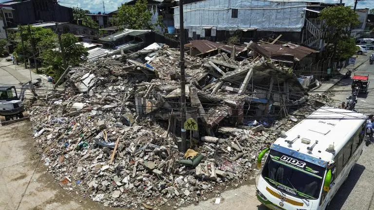 Terremoto en Quibdó, Chocó. FOTO: MANUEL SALDARRIAGA QUINTERO