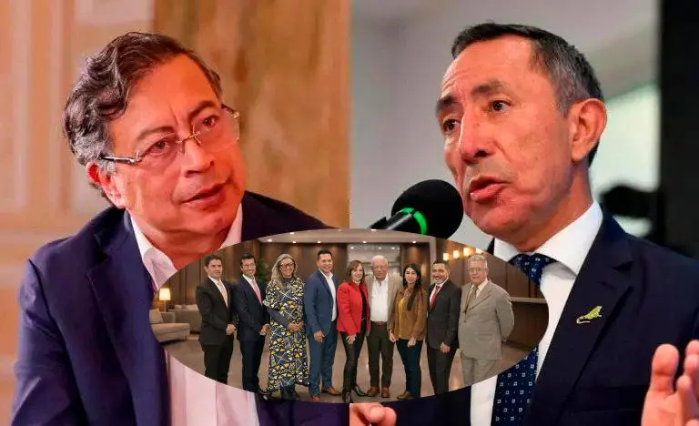 Gustavo Petro, Ricardo Roa y Junta Directiva de Ecopetrol. FOTOS: COLPRENSA Y CORTESÍA ECOPETROL