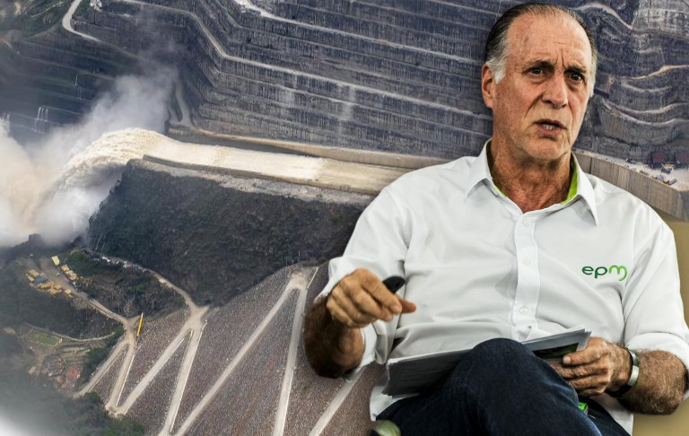 El gerente de EPM, John Maya Salazar, afirmó que en septiembre esperan terminar la remoción de cobertura vegetal y para noviembre alcanzar la cota de 420 en el embalse de Hidroituango. Fotos: Juan Antonio Sánchez Ocampo y Julio César Herrera Echeverri