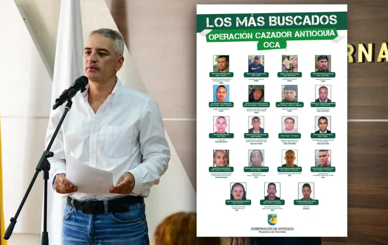 Entre los priorizados por el gobernador Andrés Julián Rendón aparecen alias “Calarcá”, “Chiquito Malo”, “John Fiera” y “El Montañero”. Foto: cortesía.