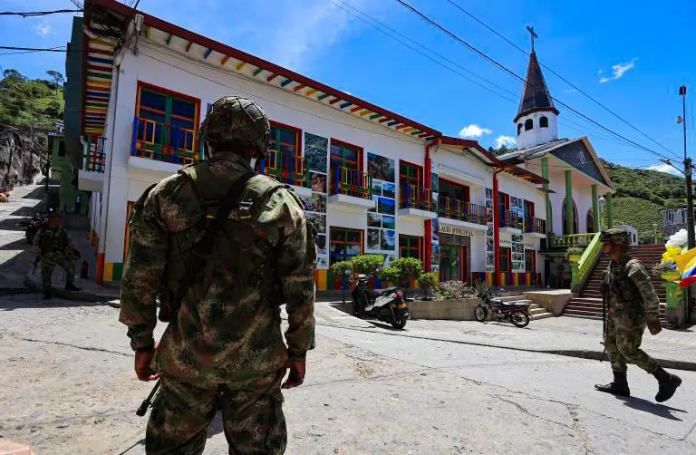Briceño permanece bajo una férrea vigilancia del Ejército y la Policía. FOTO: MANUEL SALDARRIAGA