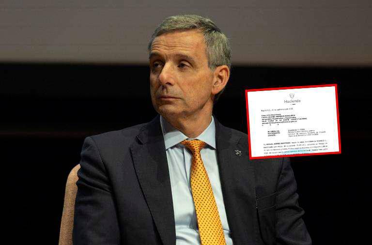 El ministro de Hacienda, Miguel Gómez Martínez, presentó la solicitud de incidente de impacto fiscal ante la Corte Constitucional. CAMILO SUÁREZ