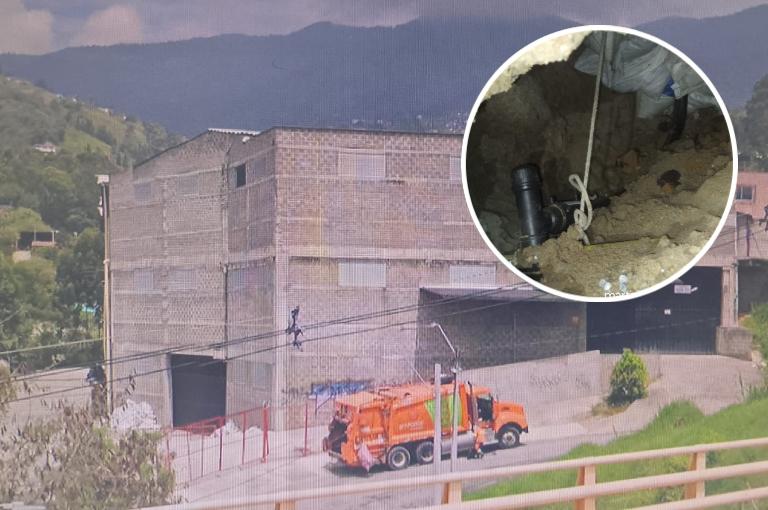 Técnicos especializados encontraron una derivación ilegal conectada directamente a la red de media presión, por donde se extraía gas natural al parecer, sin ningún tipo de medición ni facturación. FOTO: Cortesía