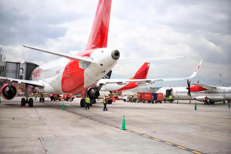 El transporte aéreo mantiene su crecimiento en Colombia, con fuerte impulso del tráfico internacional. FOTO: Colprensa