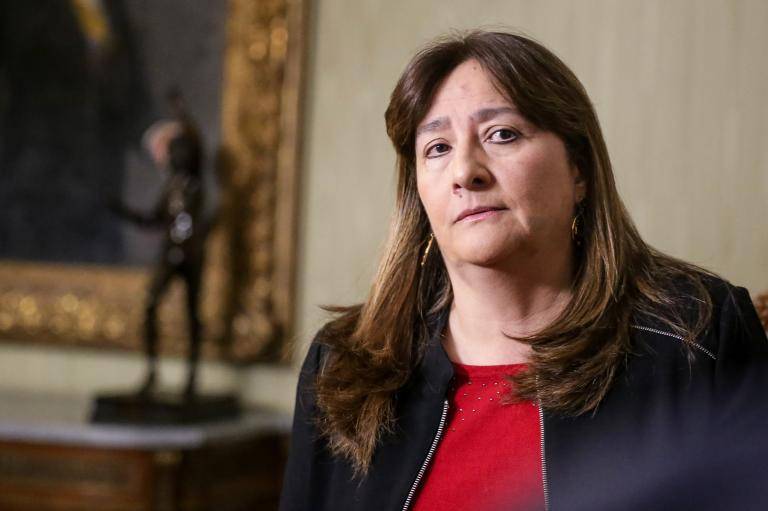 <span class="mln_uppercase_mln"> La</span><b><span class="mln_uppercase_mln"> exministra de Justicia, Ángela María Buitrago, relató que hubo injerencia en su decisión de la designación del ministro encargado de la cartera cuando se hiciera efectiva su salida del Gobierno. FOTO: Colprensa </span></b>