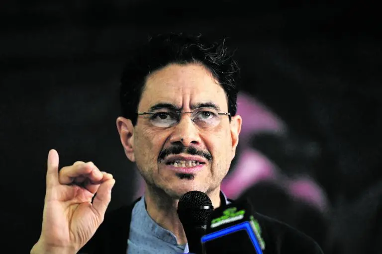 Cepeda lideró este sábado un acto político en Tunja, acompañando al candidato del Pacto Histórico a las elecciones atípicas de esa ciudad (Photo by Luis ACOSTA / AFP)