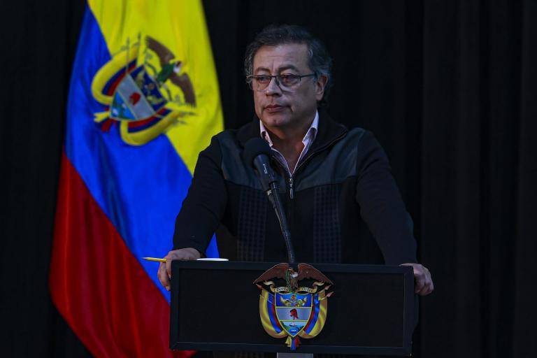 El presidente Gustavo Petro condenó los actos que promueven la “narcocultura” en el país, como las series de Netflix, durante su intervención el marco de la 122ª sesión del Consejo Ejecutivo de la ONU Turismo. Foto: Manuel Saldarriaga Quintero.