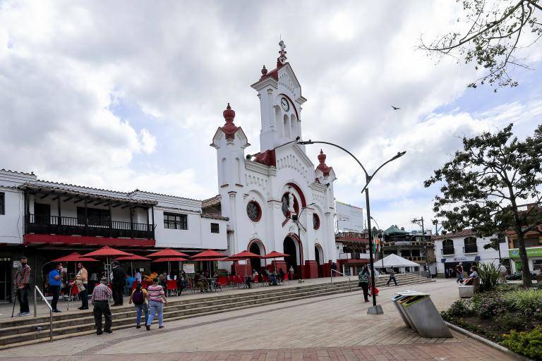 Imagen de referencia de la iglesia del municipio de Guarne, en el Oriente antioqueño. FOTO EL COLOMBIANO. 