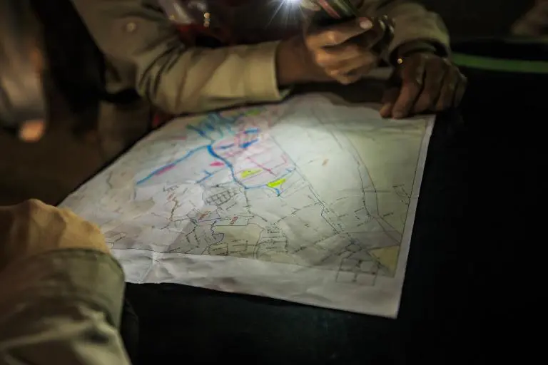 Uno de los mapas de una sección del alcantarillado de la ciudad. Foto: Andrés Camilo Suárez Echeverry