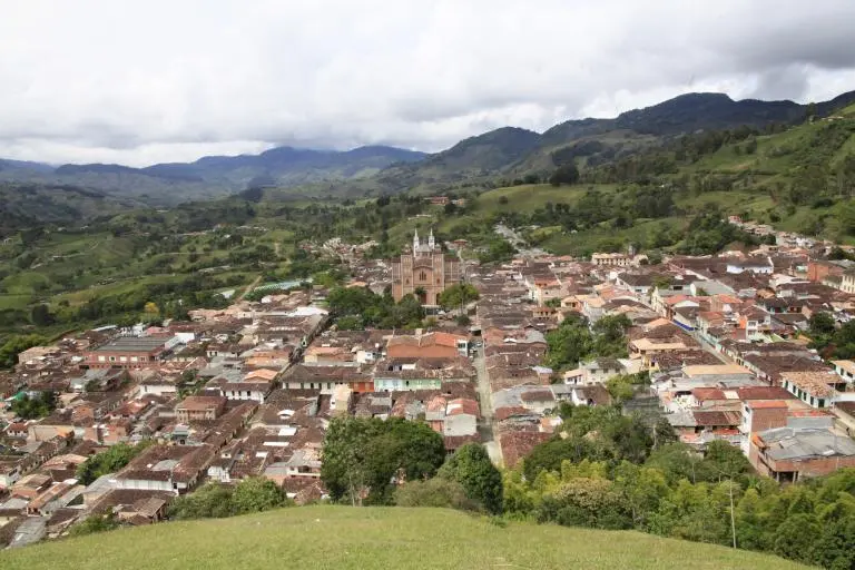 Imagen panorámica de Jericó, Suroeste de Antioquia. FOTO Fundación Julio C. Hernández.