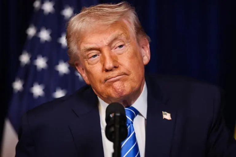 <span class="mln_uppercase_mln">Donald</span><b><span class="mln_uppercase_mln"> Trump se refirió al “gesto” del gobierno de la presidenta interina Delcy Rodríguez. FOTO: Getty</span></b>