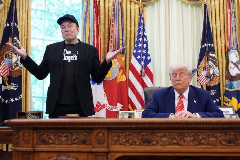 <span class="mln_uppercase_mln">Elon</span><b><span class="mln_uppercase_mln"> Musk no oculta su inconformidad con el presidente Donald Trump, a quien apoyó fervientemente desde la candidatura presidencial del republicano para su segundo mandato. FOTO: Getty</span></b>