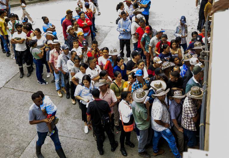 En Briceño, los constantes enfrentamientos entre las disidencias de las Farc, el Clan del Golfo y el Ejército, han provocado diversos desplazamientos masivos. Foto: Andrés Camilo Suárez Echeverry.