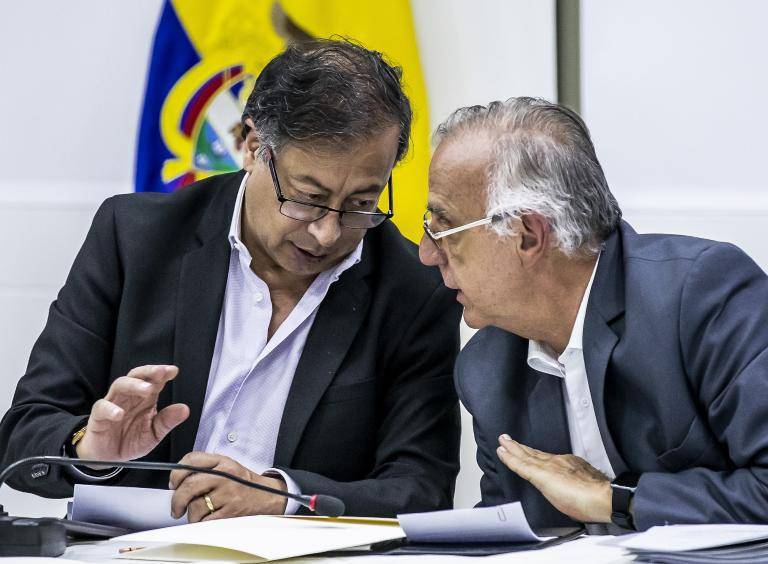 El ministro de Defensa, Iván Velásquez, aseguró que poseía informaciones sobre un posible “atentado” contra el presidente Gustavo Petro. FOTO: Jaime Pérez Munévar