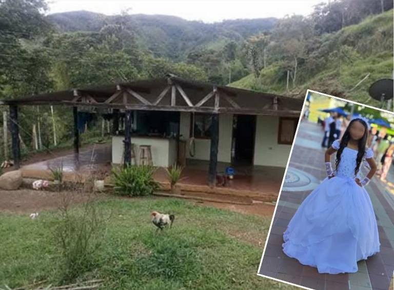 En esta finca de la vereda Las Cabras, en Frontino, se produjo el asesinato de la niña Jhady Sofía Osorio Mesa. FOTOS: CORTESÍA DE LA FAMILIA.