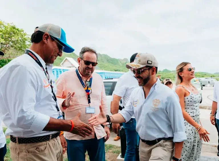 Presidente Abelardo de la Espriella en San Andrés. FOTO: PRESIDENCIA.