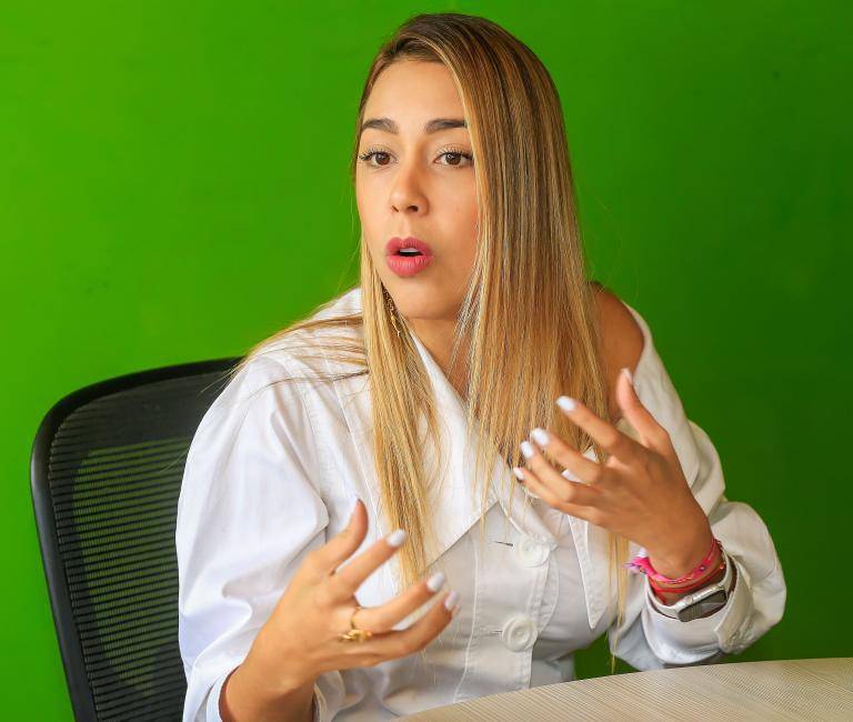 Jennifer Andree Uribe Montoya fie precandidata a la Alcaldía de Medellín. Foto: Esneyder Gutiérrez