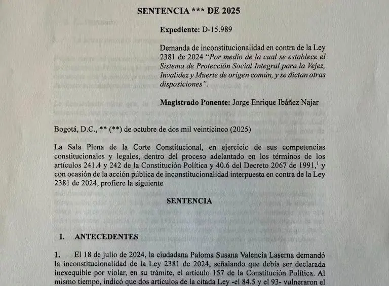 Texto de la ponencia que defenderá el magistrado Jorge Enrique Ibáñez.