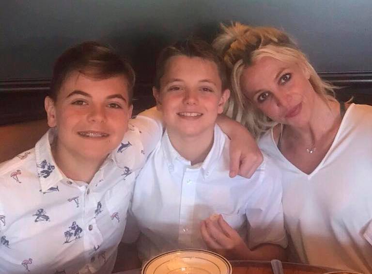 Jayden James, de 16 años, y Sean Preston, de 15, son los hijos de Britney fruto de su relación con Kevin Federline, quien fue bailarín de su grupo y del que se separó en 2007. FOTO: TOMADA DE REDES SOCIALES