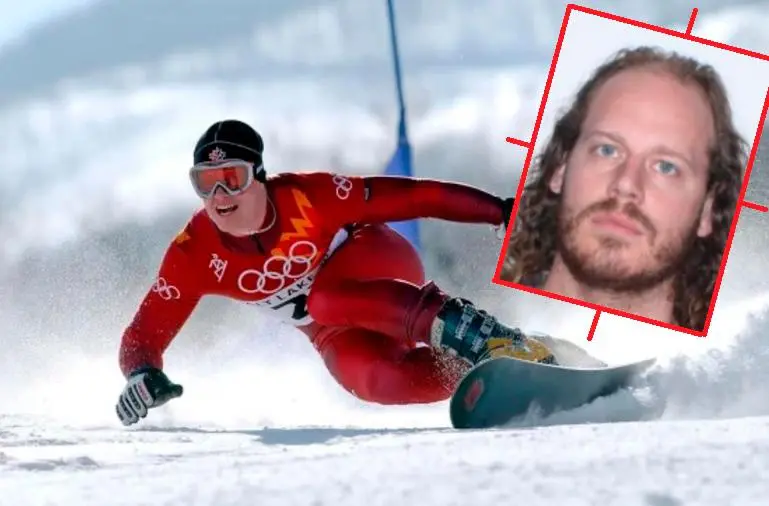 El capo canadiense Ryan James Wedding, durante sus días de gloria olímpica en el snow boarding. FOTOS: GETTY Y CORTESÍA FBI.