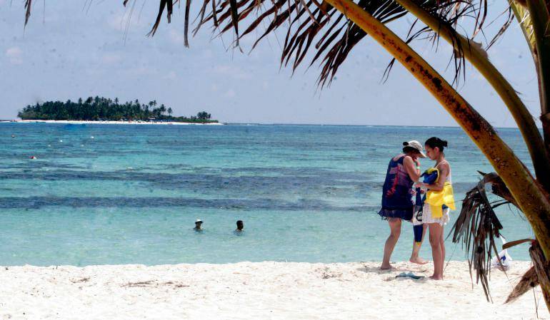 Se espera que la onda tropical pase por San Andrés entre la noche de este jueves y en las primeras horas del viernes. FOTO: COLPRENSA