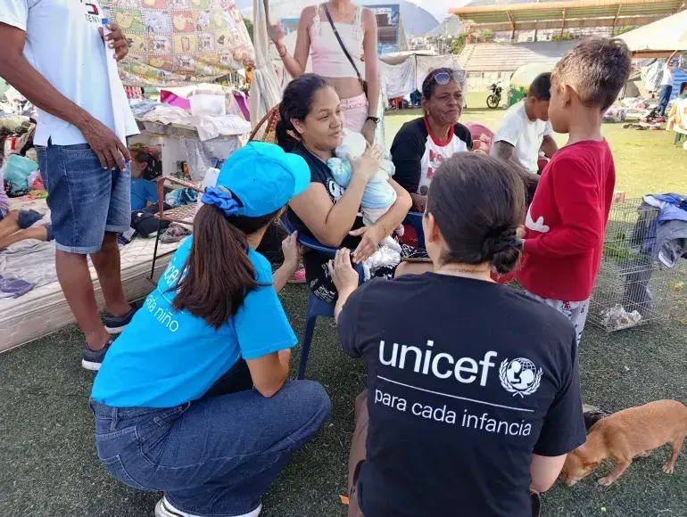 Los dos terremotos revivieron la crisis social que vive el país vecino. Foto: UNICEF