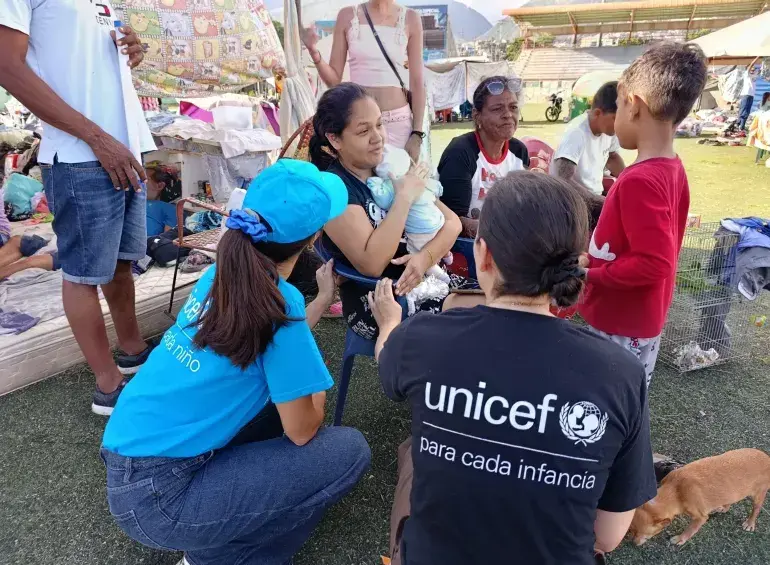 Los dos terremotos revivieron la crisis social que vive el país vecino. Foto: UNICEF