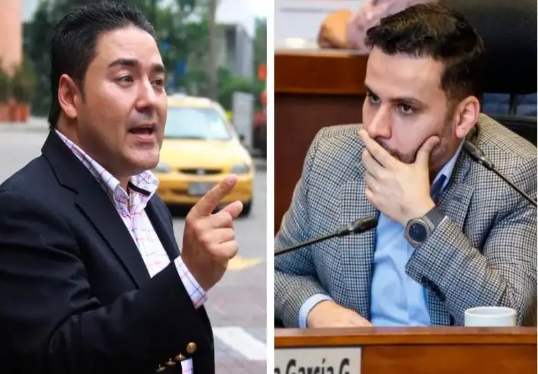 Misael Cadavid y Lucas Cañas (derecha) han sido aliados en el pasado; ahora ambos han sido mencionados en un mismo caso, por diferentes razones. FOTOS EL COLOMBIANO