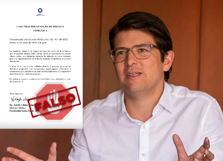 Es falso que Miguel Uribe haya fallecido; Fundación Santa Fe confirmó a EL COLOMBIANO que sigue luchando por su vida