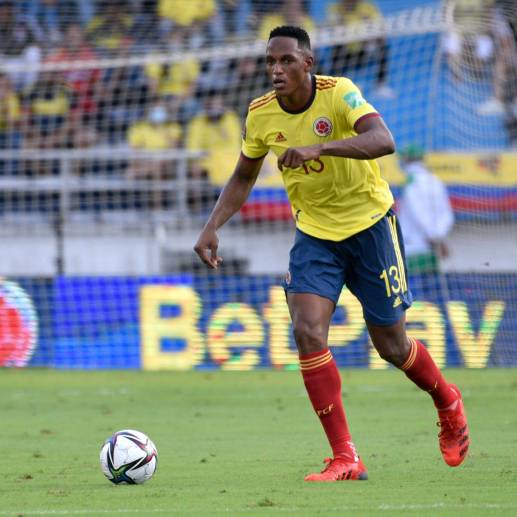 El defensa central Yerry Mina fue el único de la Selección Colombia elegido para integrar el once ideal de la primera fecha de la Eliminatoria. FOTO: GETTY