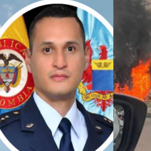 Hanner David Sánchez Mora, el joven piloto que comandaba la aeronave T90 Calima FAC 2448, que se estrelló fuertemente en una zona urbana de la ciudad de Cali. FOTO: captura video Twitter y FUERZA AÉREA COLOMBIANA