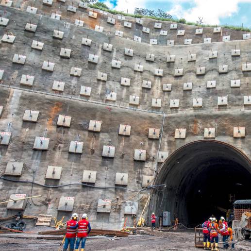 La excavación del Túnel Guillermo Gaviria Echeverri está a punto de lograr uno de sus más importantes hitos y podría ser esta misma semana. FOTO: JUAN ANTONIO SÁNCHEZ