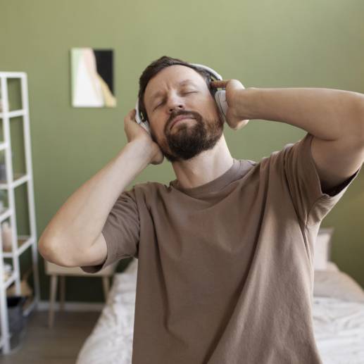 La exposición de música a niveles altos con los audífonos puede desencadenar daño auditivo permanente. FOTO: Freepik
